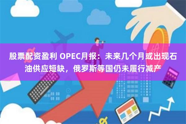 股票配资盈利 OPEC月报：未来几个月或出现石油供应短缺，俄罗斯等国仍未履行减产