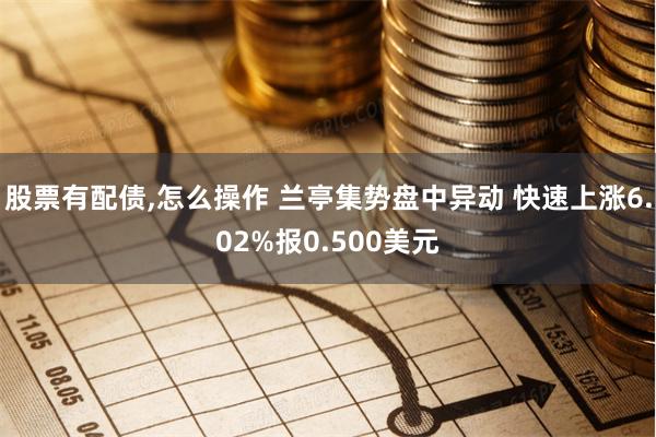 股票有配债,怎么操作 兰亭集势盘中异动 快速上涨6.02%报0.500美元